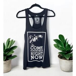 John Lennon & Paul McCartney Come Together Right Now Vintage Concert Tee Black L